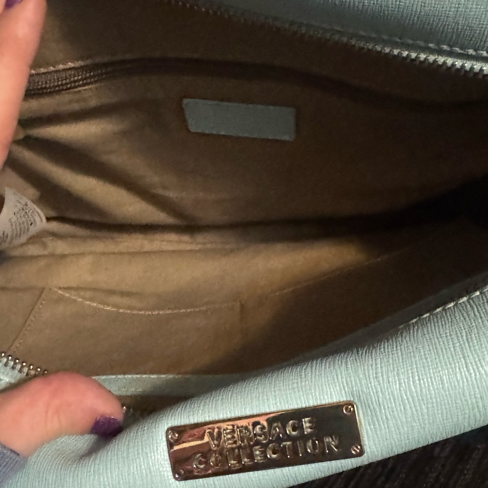 Versace Collection Light Blue Handbag - Picture 2 of 3
